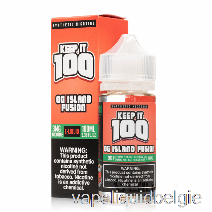 Vape Vloeibare Fusie - Bewaar Het 100 E-vloeistof - 100 Ml 3 Mg